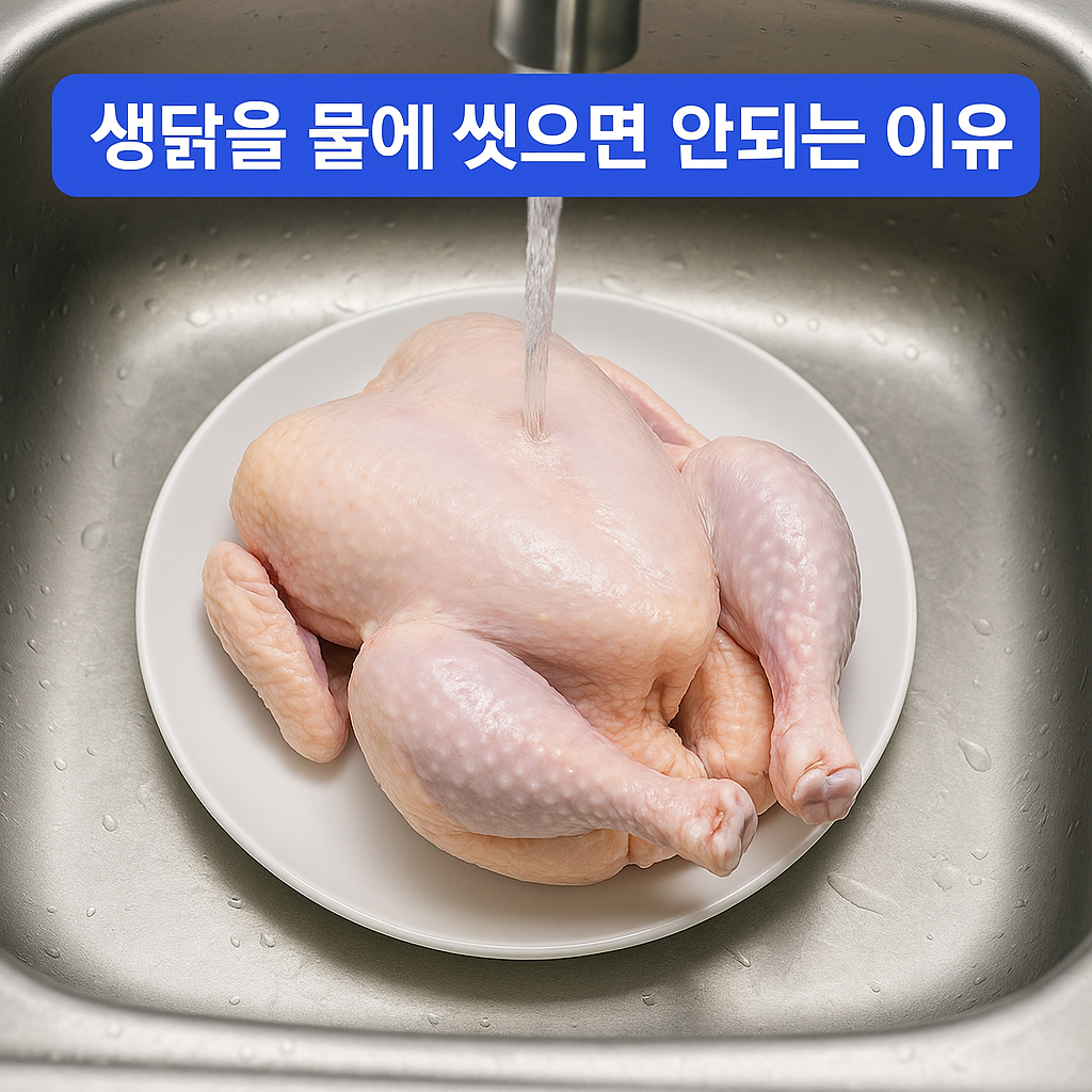 생닭, 왜 절대 물에 씻으면 안 될까?