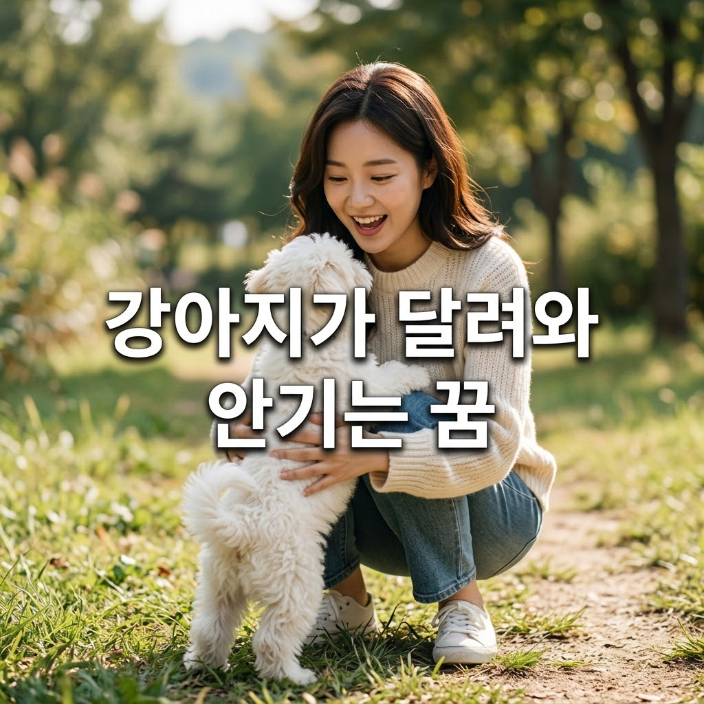 강아지가 달려와 안기는 꿈