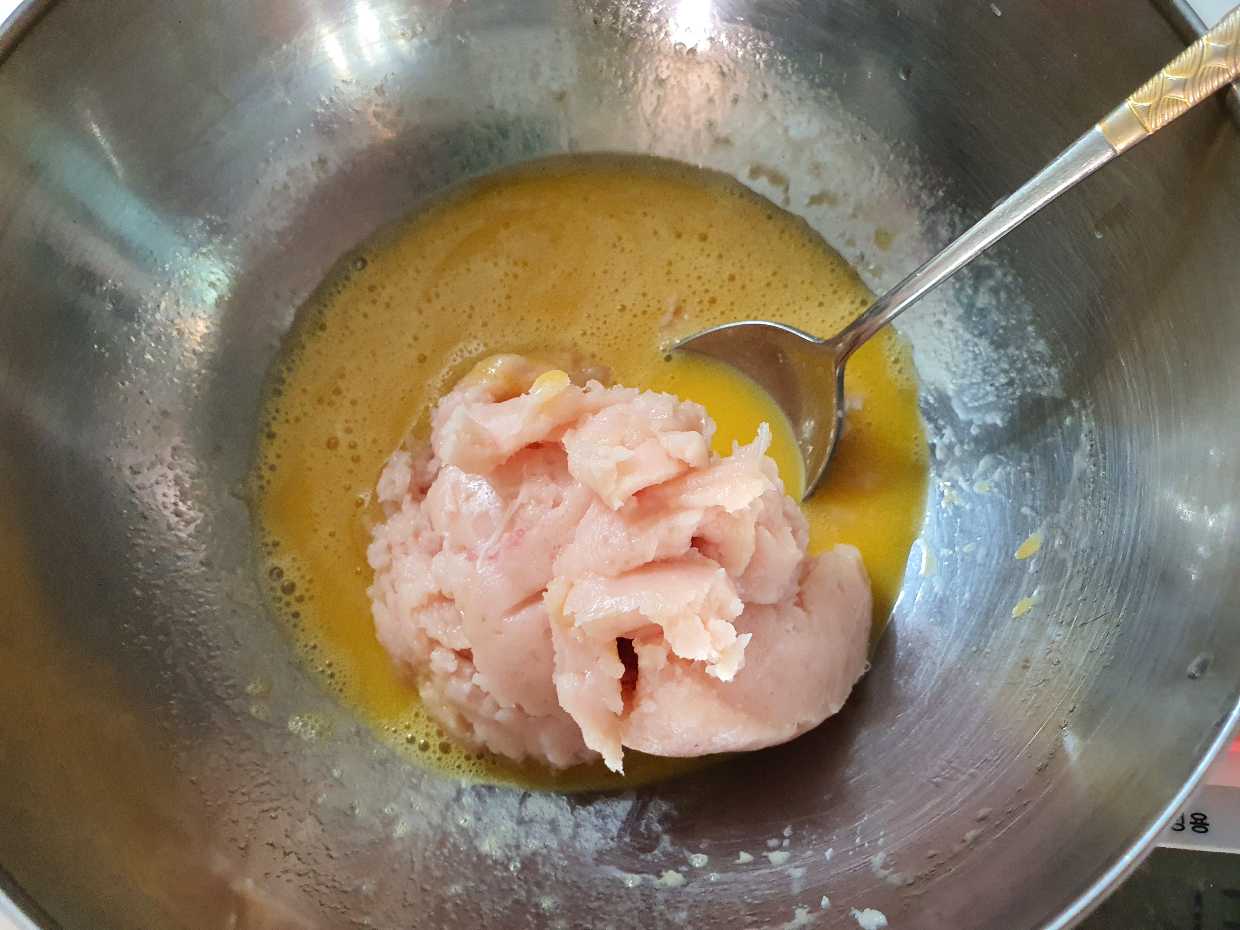 달걀물과 닭가슴살