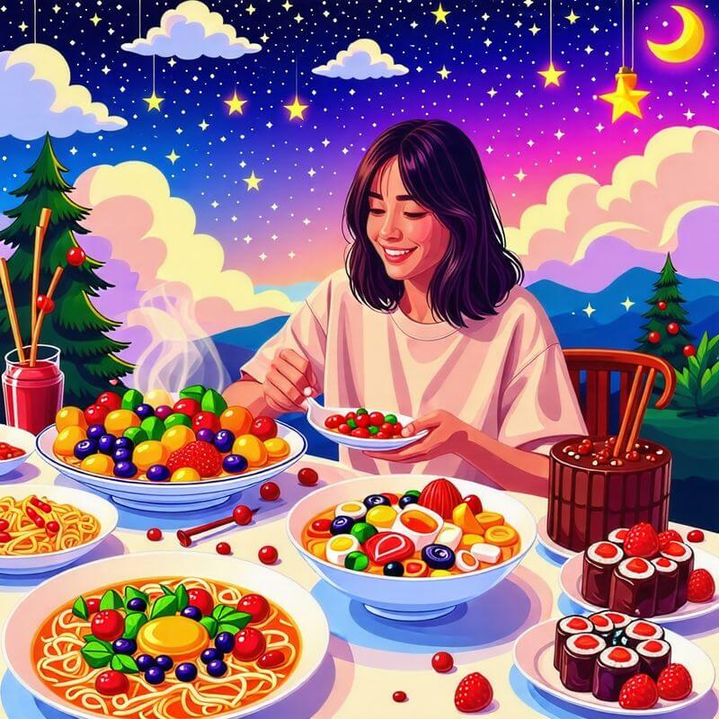 음식을 먹는 꿈