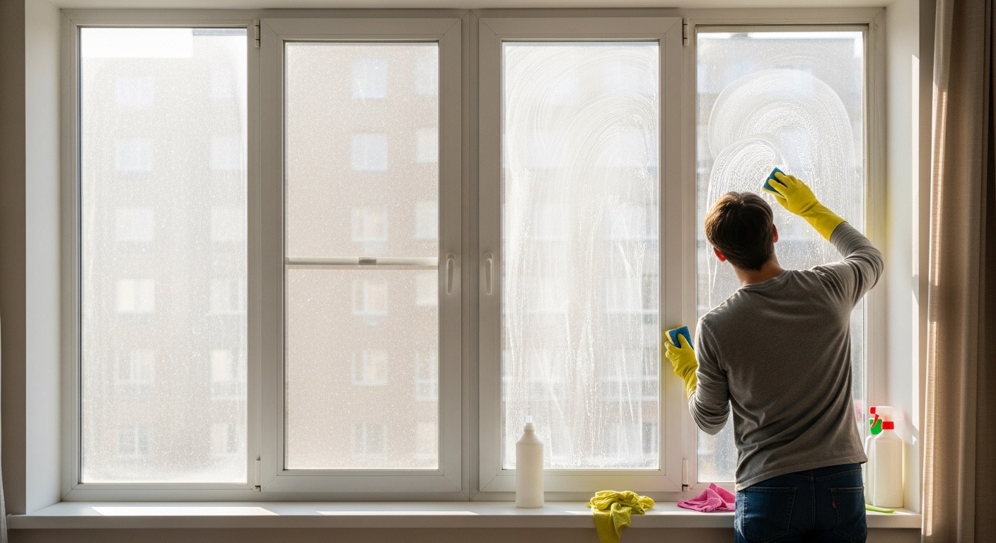 창문 청소 쉽게 하는 방법