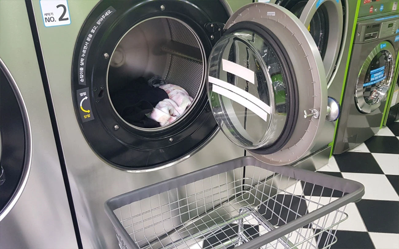 빨래방 세탁기 드럼