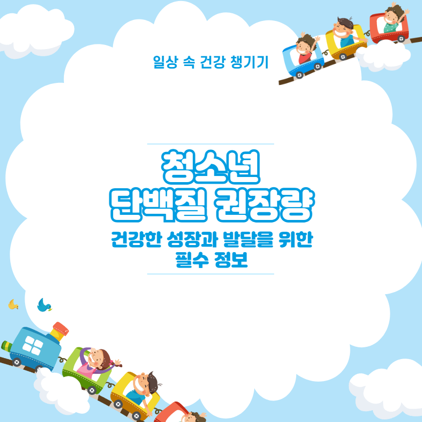 청소년 단백질 권장량 건강한 성장과 발달을 위한 필수 정보