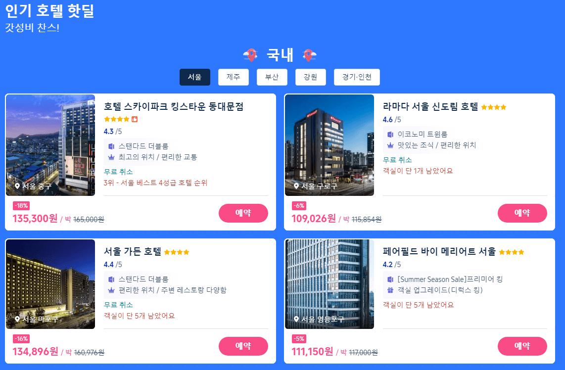 트립닷컴 숙박 할인쿠폰 안내사이트