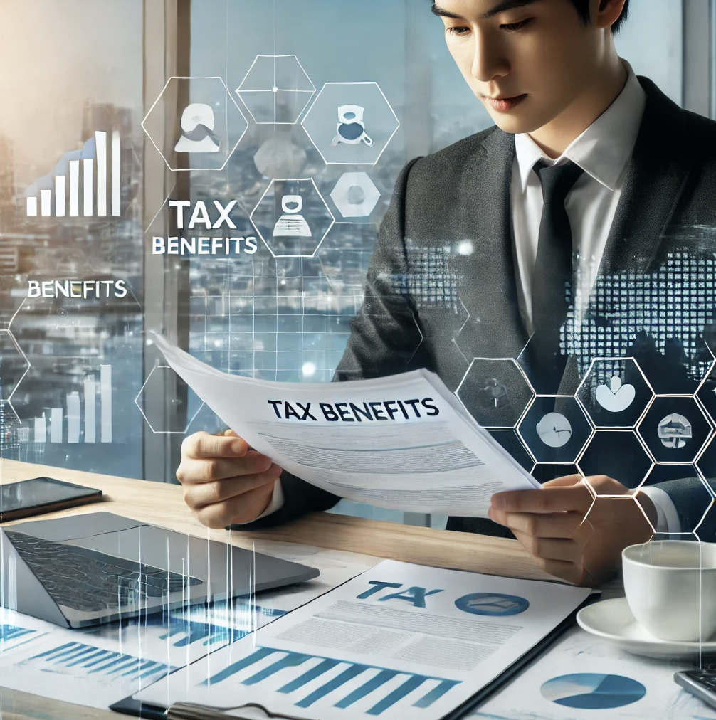 세금혜택과 연구개발비 관련 문서를 검토하는 중