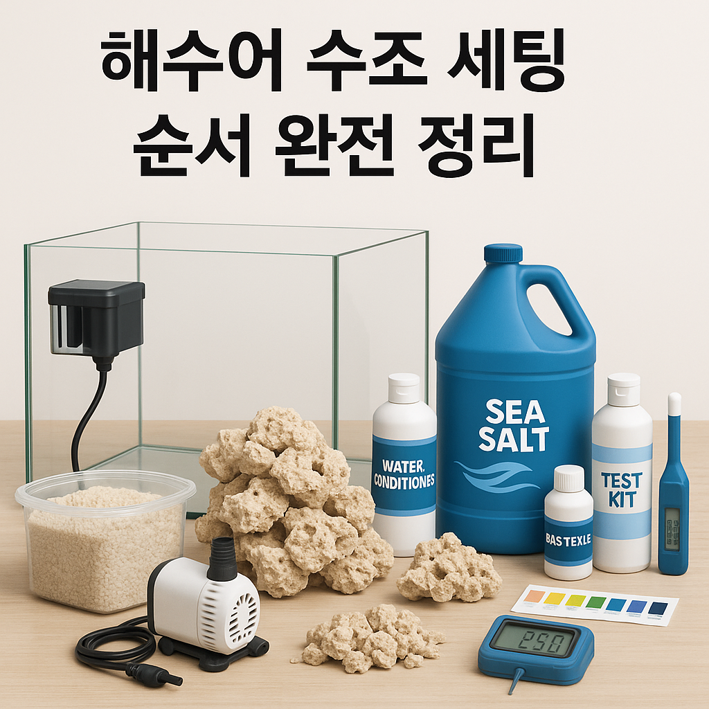해수어 수조 세팅 순서 완전 정리