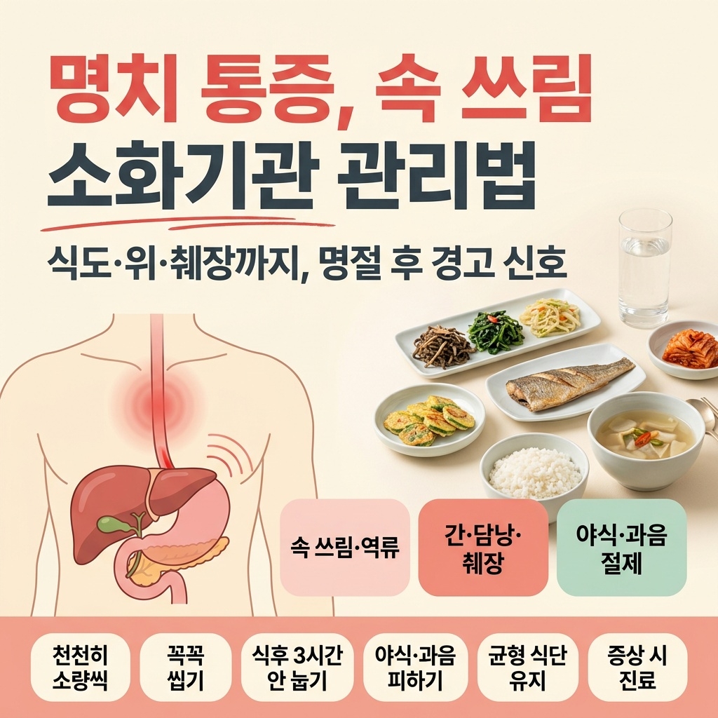 명치 통증, 속 쓰림 원인과 소화기관 관리법