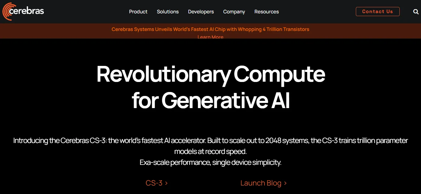 미국 AI 인공지능 관련주 하드웨어 기업 - cerebras