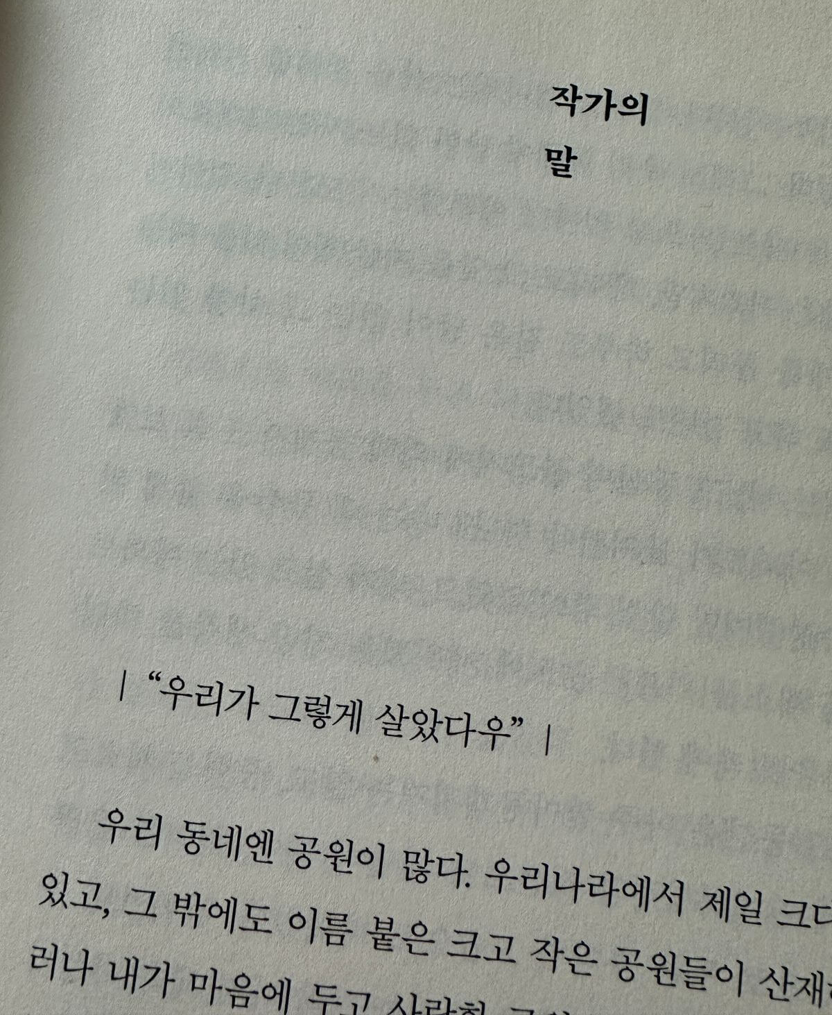 그-산이-정말-거기-있었을까-작가의-말-우리가-그렇게-살았다우