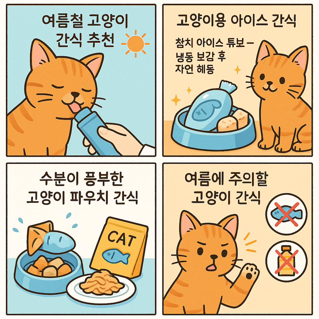 여름철 고양이 간식
