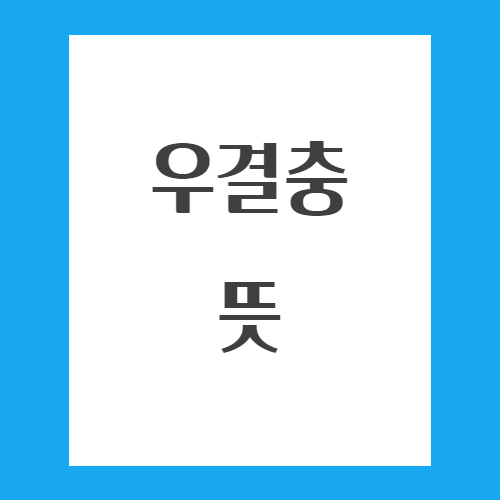 우결충 뜻