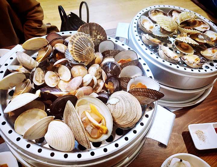 거제 거제도 맛집 추천 생방송투데이 청정 남해바다를 겹겹이 새조개 샤브샤브 코끼리조개 회 4단 해물찜 오늘방송 자족식당