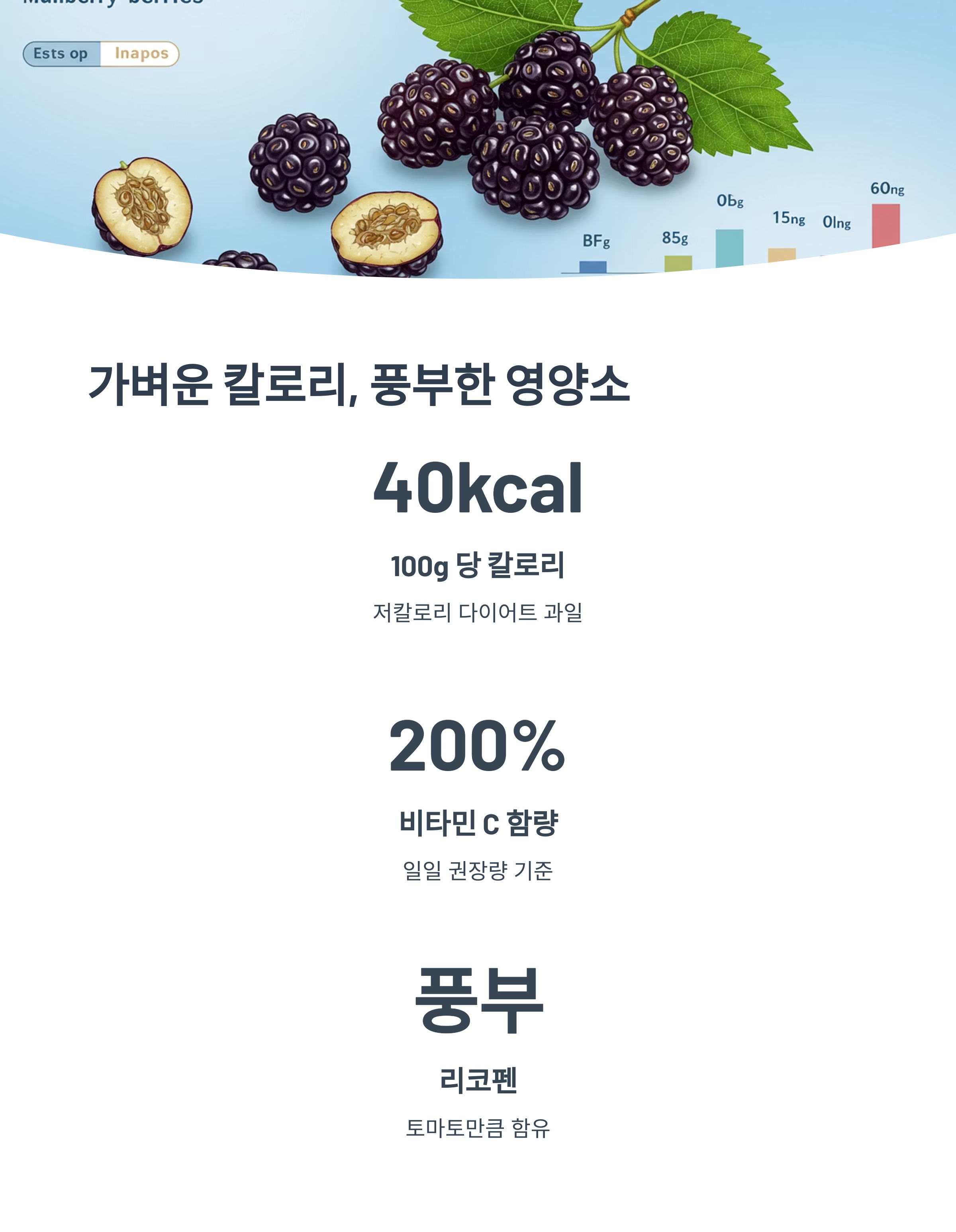 칼로리와 영양성분 정보