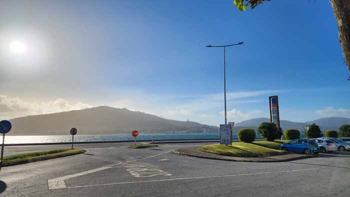 포르투갈 까미냐에서 보이는 미뉴강 건너 스페인