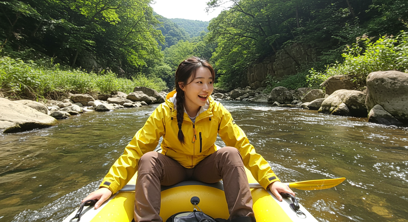 인제 내린천 래프팅 계곡