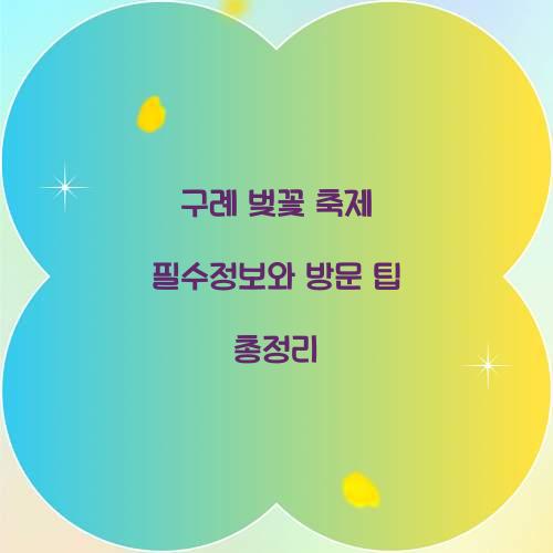 구례 벚꽃 축제