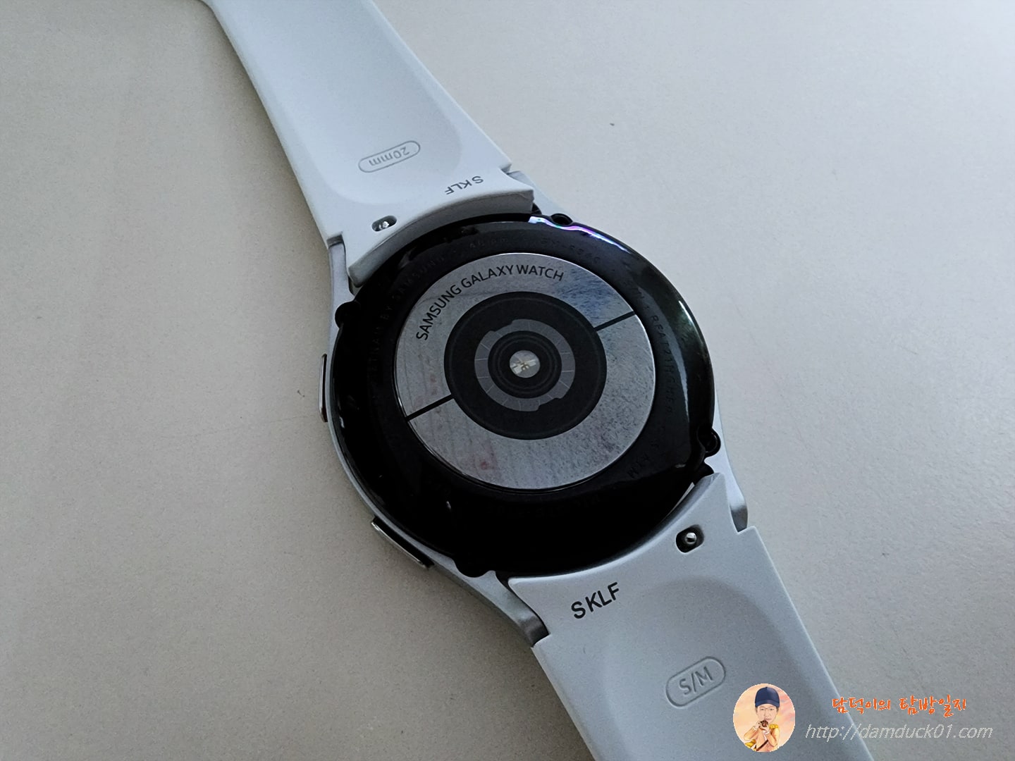 갤럭시 워치4 전기 생체 센서와 광학 심박 센서