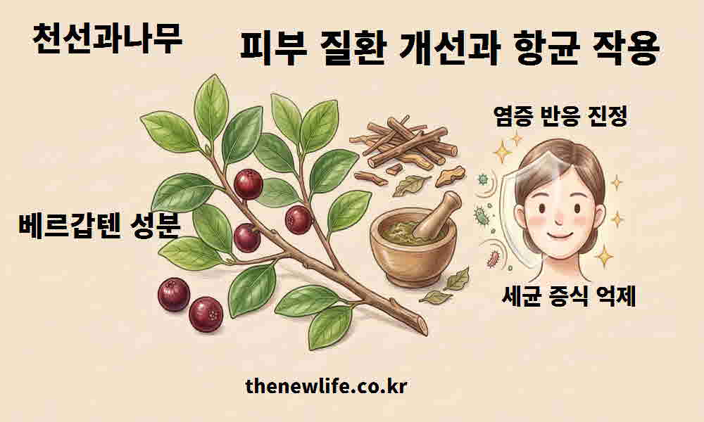 천선과나무 효능 피부 질환 개선 항균 작용