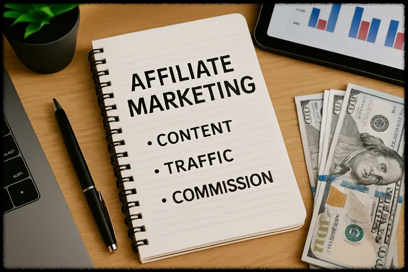 제휴 마케팅 부업을 위해 준비하는 모습