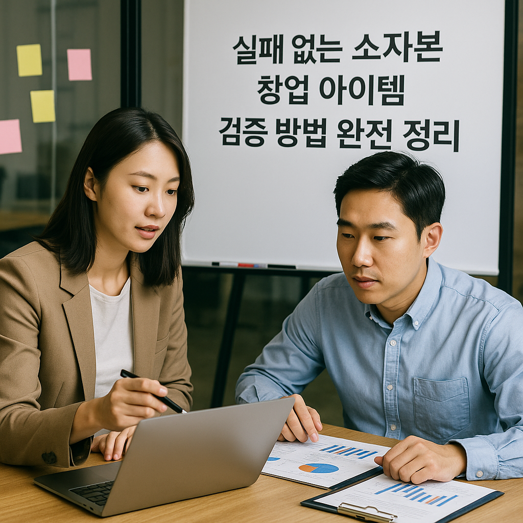 실패 없는 소자본 창업 아이템 검증 방법 완전 정리