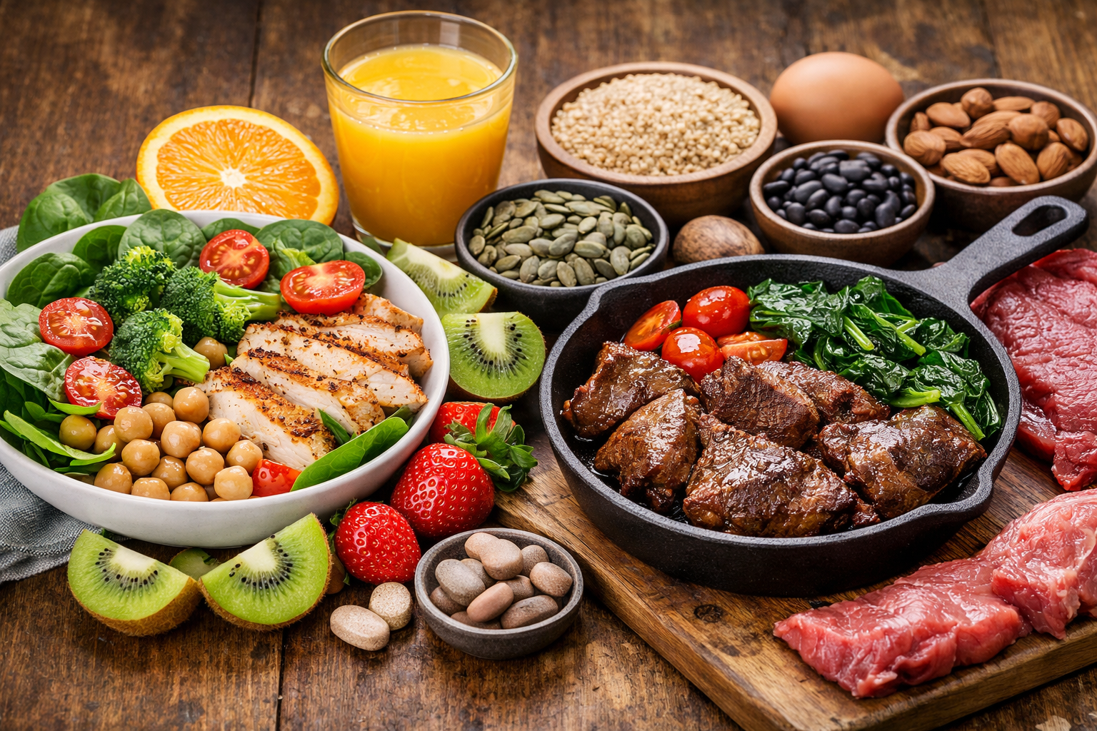 비타민 C와 철분의 찰떡궁합