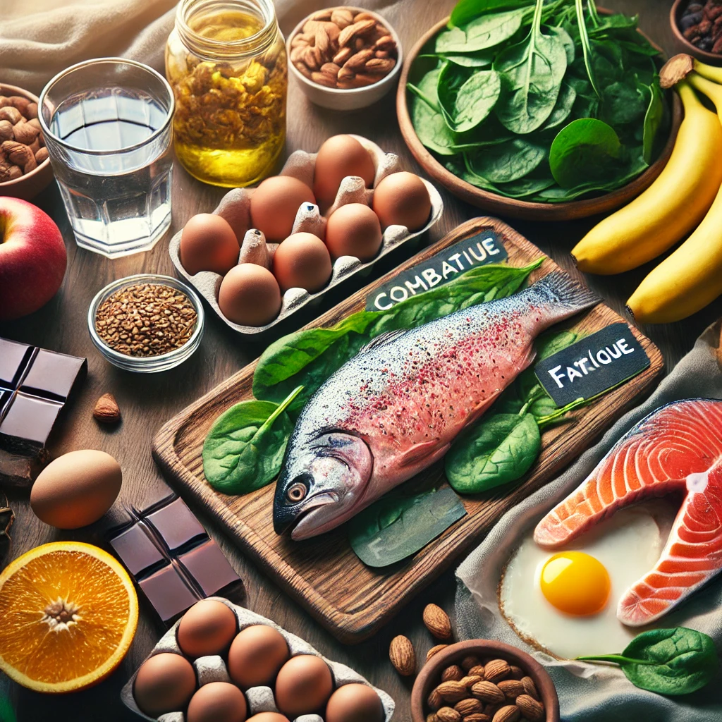 피로해소에 도움되는 음식들이 한식탁에 있는 모습