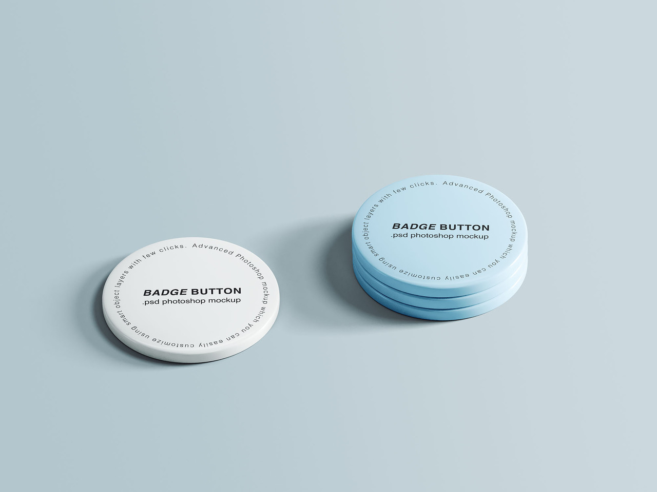 Pin Buttons Mockup(핀 버튼 목업)