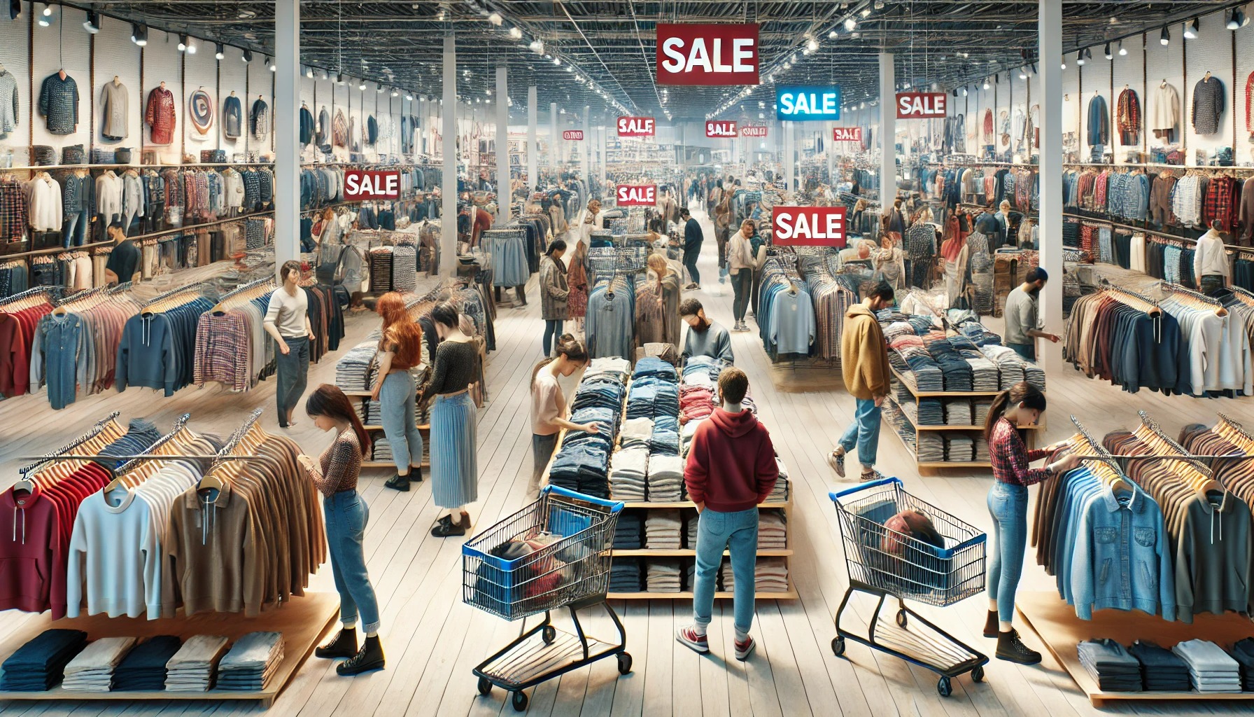 가을옷 할인매장