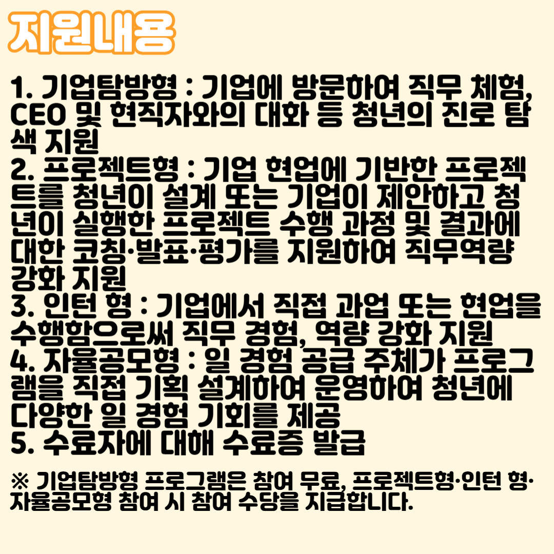 2023 미래내일 일경험 사업