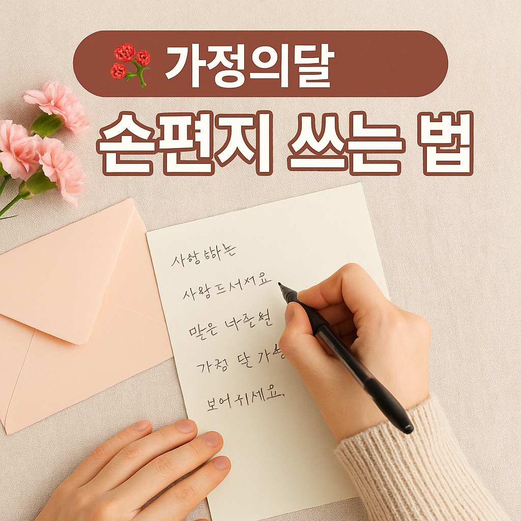 💌 가정의달 손편지 쓰는 법