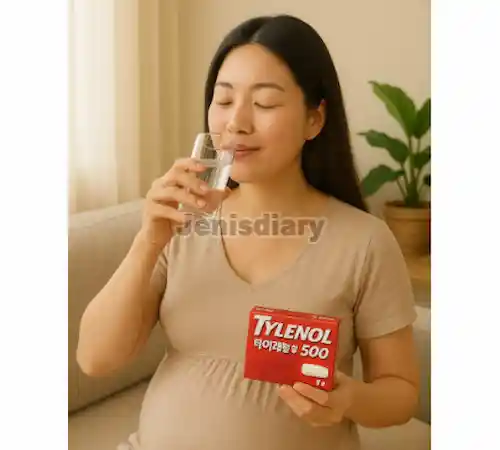 글의 이해를 높이기 위한 임산부 타이레놀 복용 이미지
