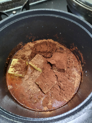 초코 컵케익 만들기 1단계