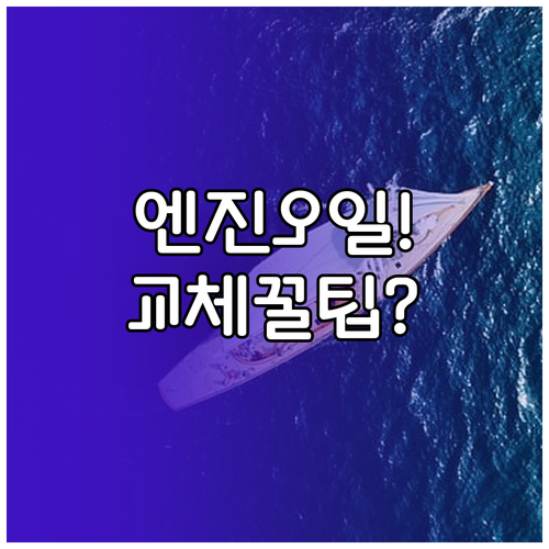 내 차 엔진오일 교체, 비용과 업체 ..