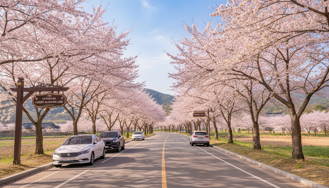 2026년 경기도 파주와 김포의 아름다운 숨은 벚꽃길 드라이브 코스 풍경