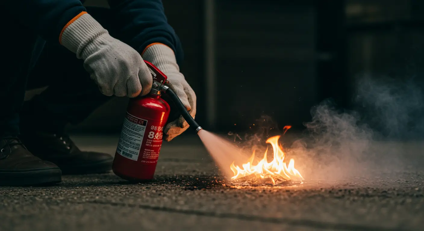 개인회생 중 대출을 비상금을 끄는 소화기처럼 신중하게 사용하는 모습