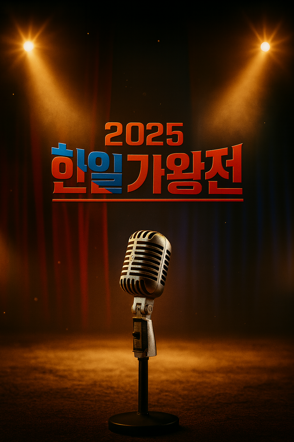 한일 양국의 가수들이 경쟁과 재미를 위한 프로