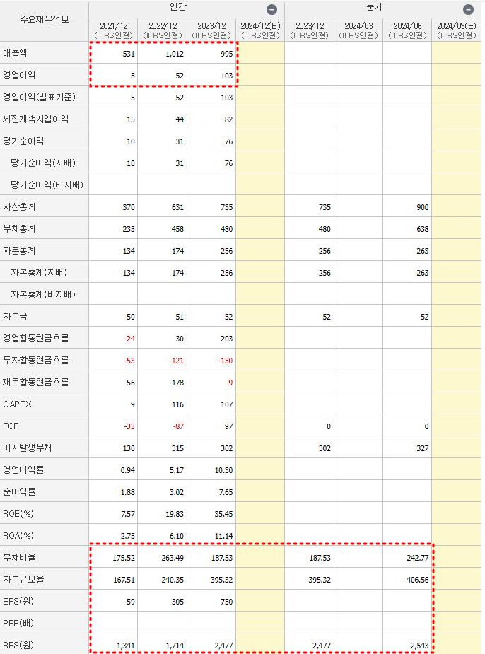 위츠 재무제표