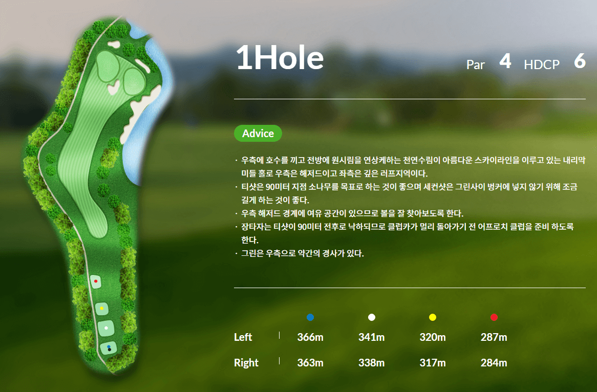 신원 CC 코스 공략도 19