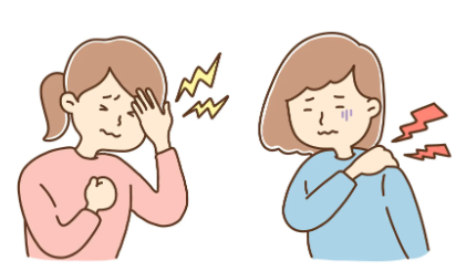 어깨 결림과 두통