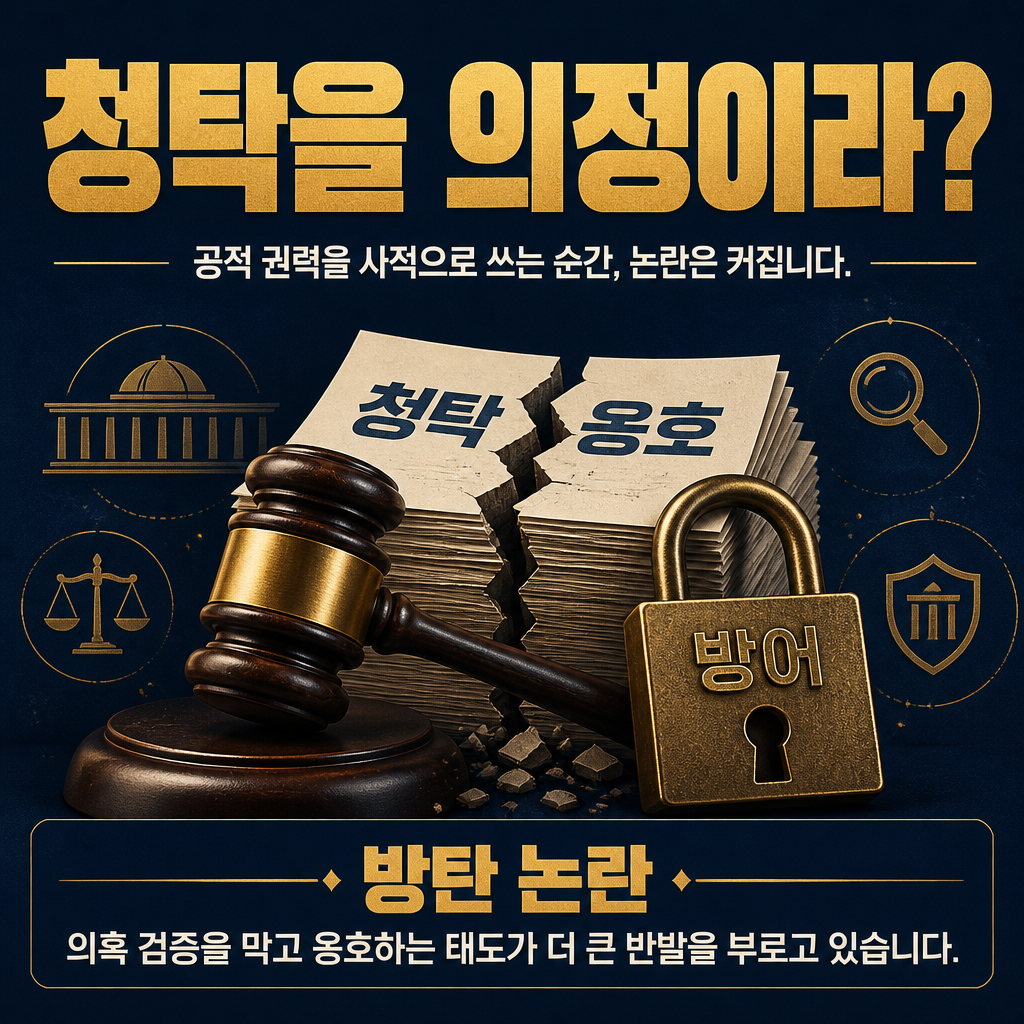 청탁을 의정이라?