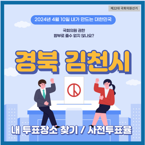 국회의원 선거 경북 김천시 투표 장소, 김천시 사전투표소