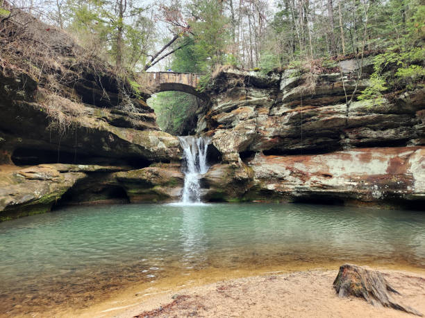 자연계곡에서 흐르는 물