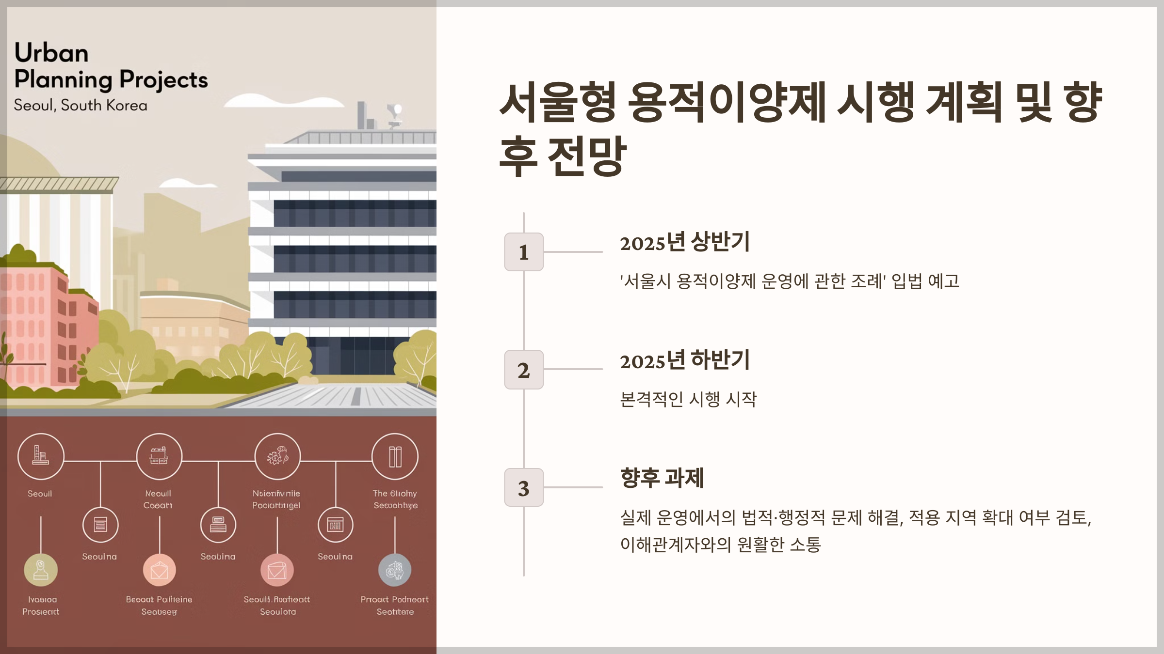 서울형 용적이양제 시행 계획 및 향후 전망