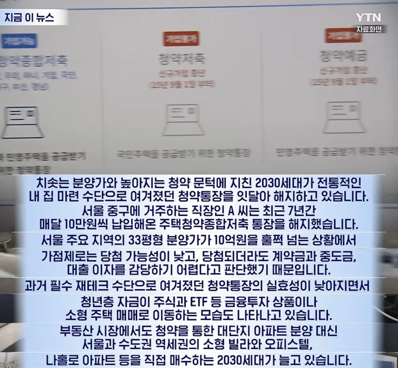 청약통장 1년 새 63만 개 해지, 2030이 떠나는 이유