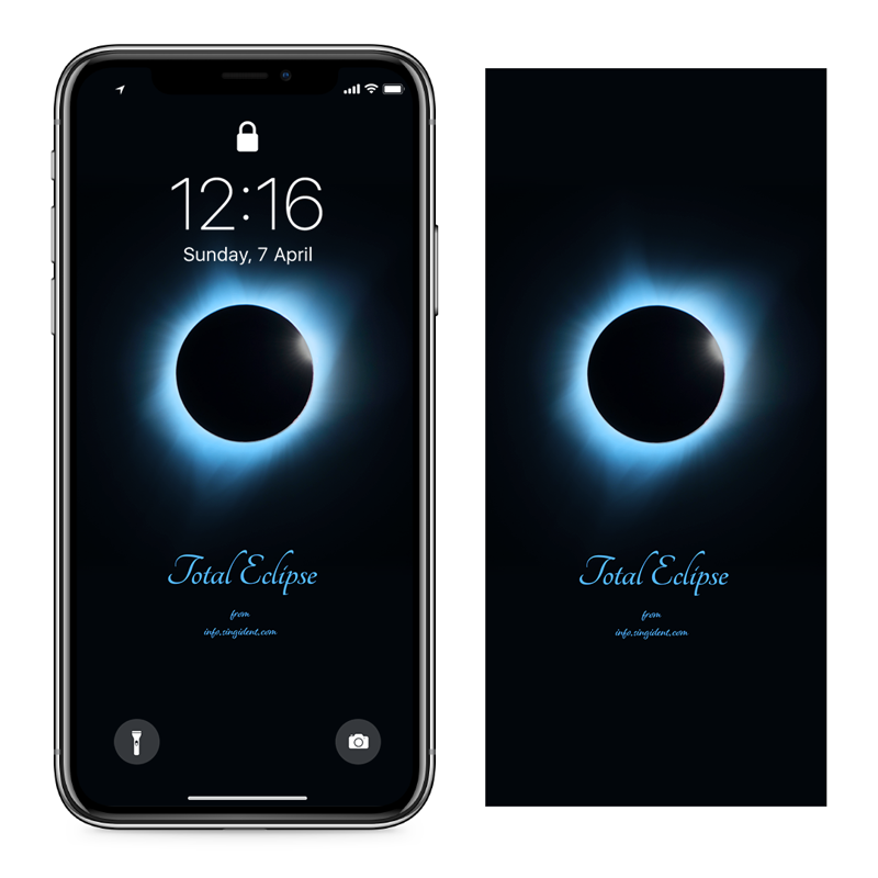 08 개기일식 C - Total Eclipse 아이폰우주배경화면