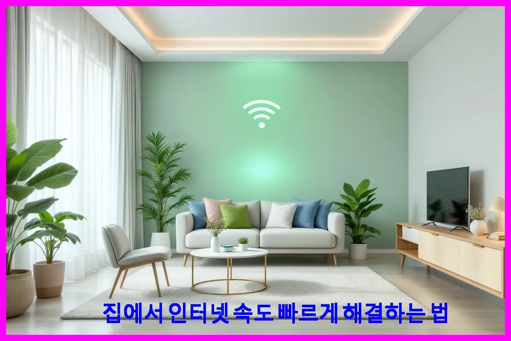 집에서 인터넷 속도 빠르게 해결하는 법