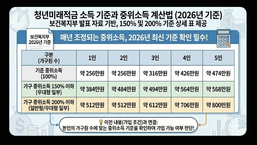 청년미래적금(가입 조건, 중위소득 계산법, 신청 서류)(+ 갈아타기 전략)