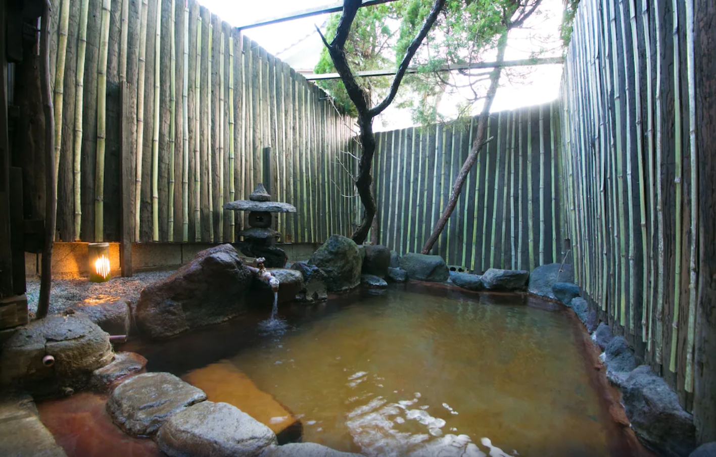 쿠니사키소의 노천탕 풍경