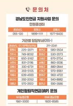 경남도민연금 신청