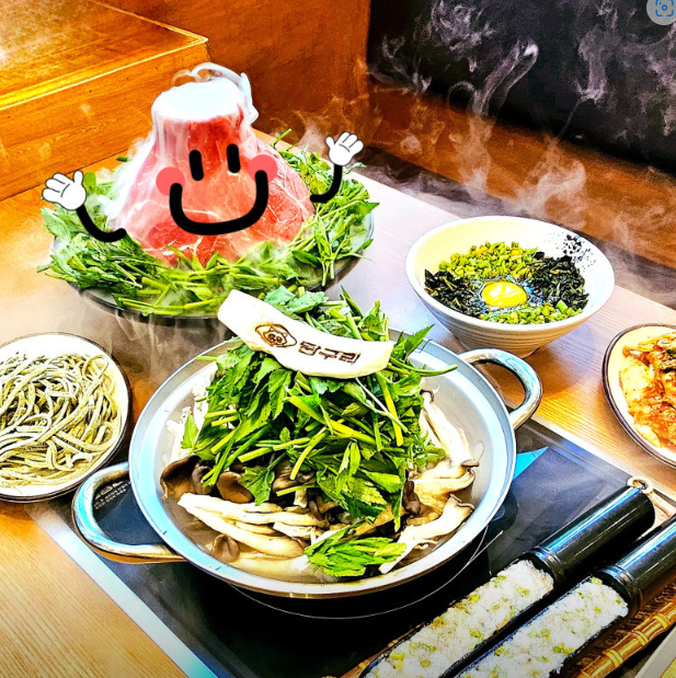 담구리샤브칼국수 대표 메뉴